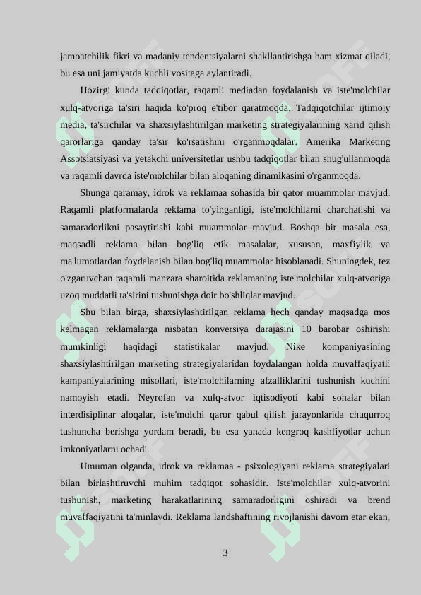IDROK VA REKLAMA MAVZUSIDAGI 4