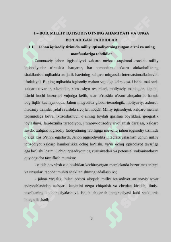 O‘zbekistonning dunyoning rivojlangan davlatlari bilan iqtisodiy hamkorligi 6