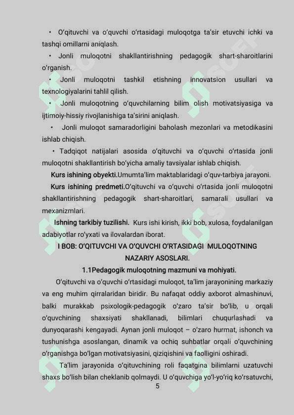 O’qituvchi va o’quvchi o’rtasida jonli muloqotni tashkil etish usullari 3