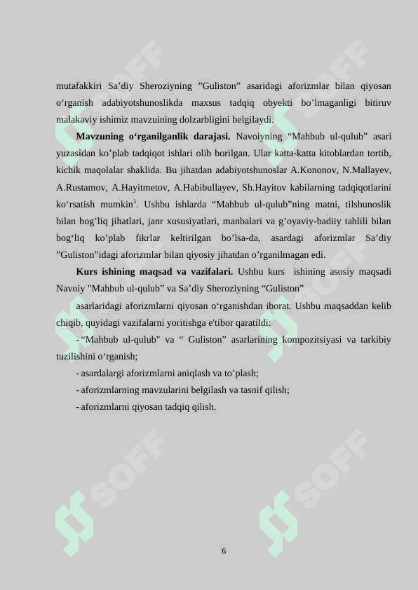 Alisher Navoiy “Mahbub ul-qulub” asari qiyosiy tahlili 6