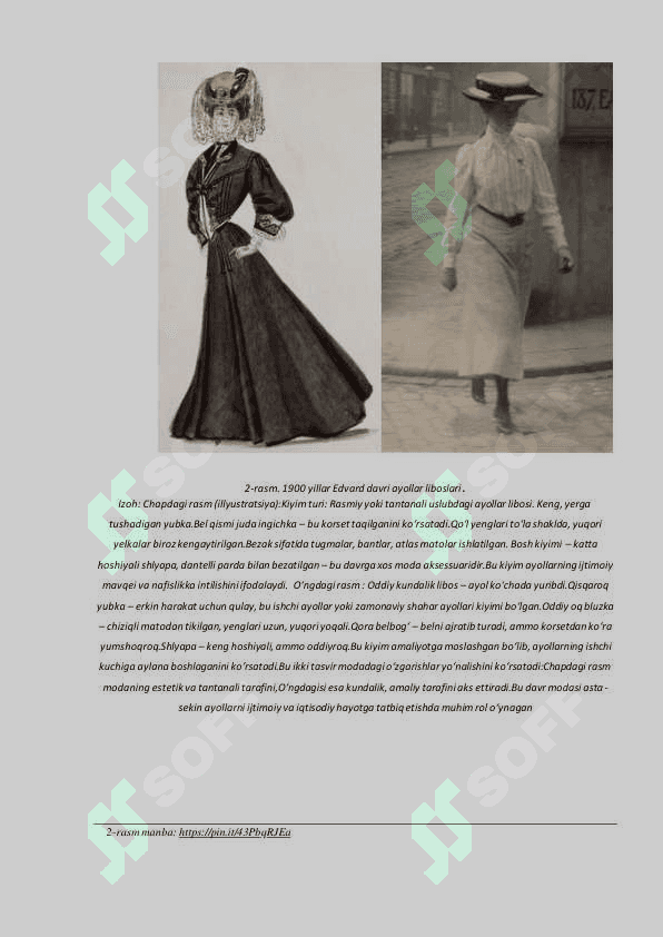 1901-1916-yillardagi ayollar libosi tarixi 8