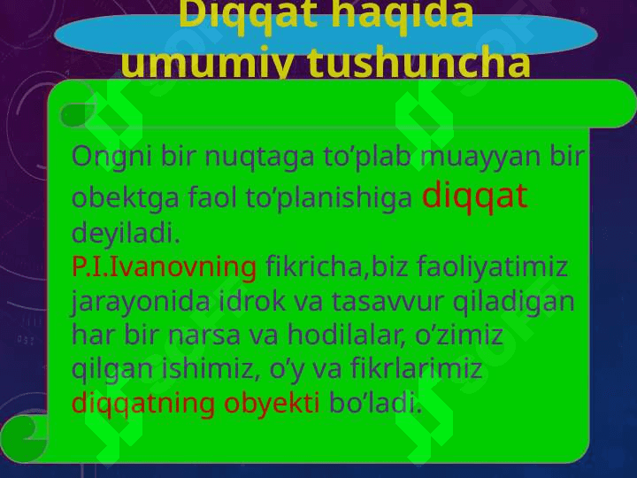 Diqqatning rivojlanishi 3