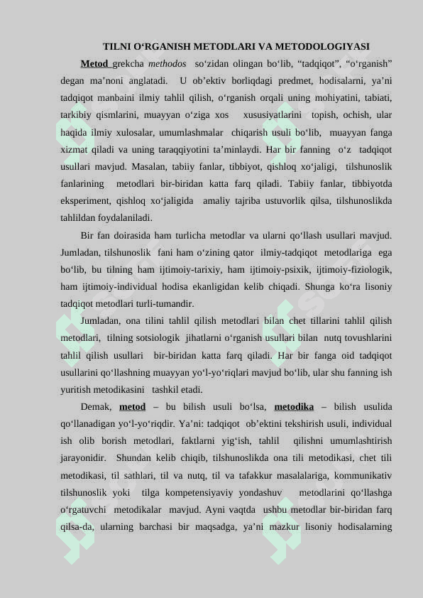 Lingvistik tadqiqot metodlari 2