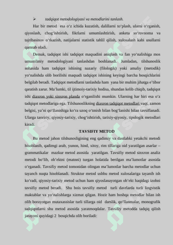 Lingvistik tadqiqot metodlari 4