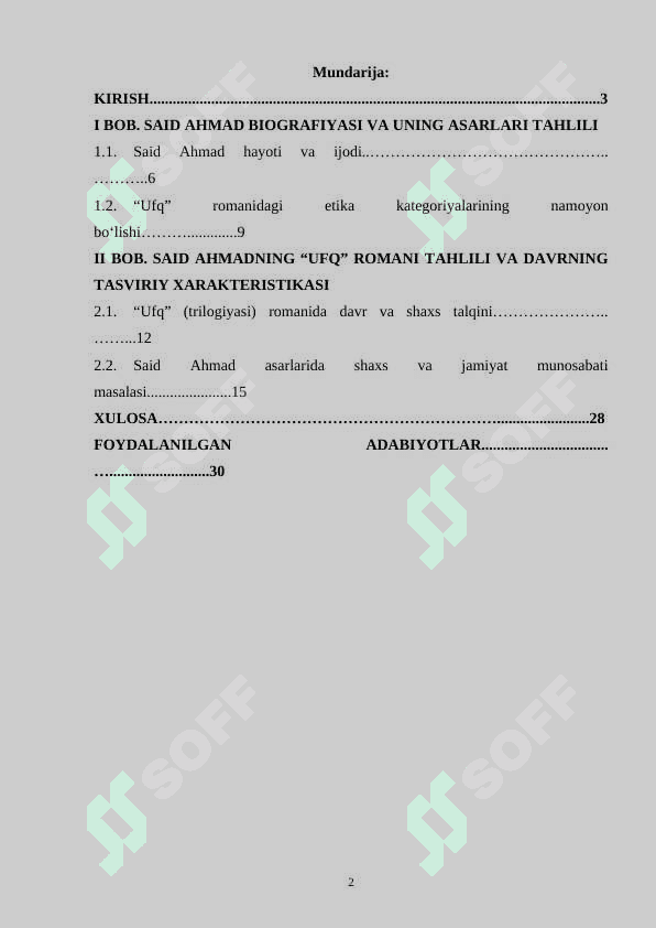 Said Ahmadning “Ufq” trilogiyasida davr va shaxs talqini 2