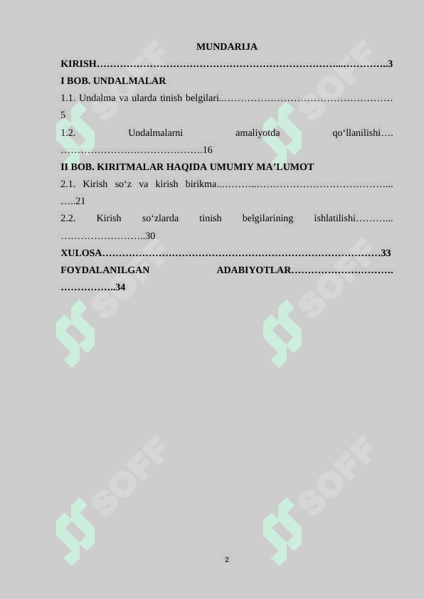 Gap boʻlaklari sanalmaydigan birliklar (soʻz va birikmalar) 2