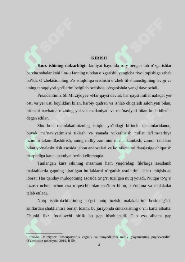 Gap boʻlaklari sanalmaydigan birliklar (soʻz va birikmalar) 3