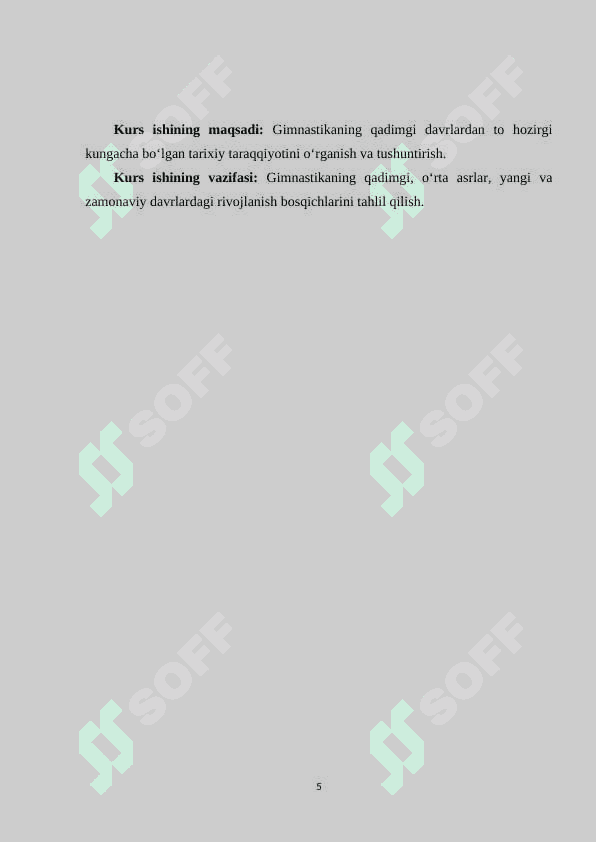Gimnastikaning rivojlanish tarixi 5