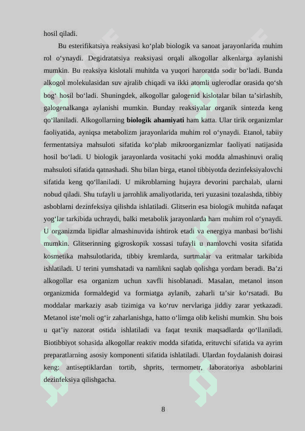 BIOLOGIK OBYEKTLARDA ALKAGOLLARNI ANIQLASH USULLARI 8