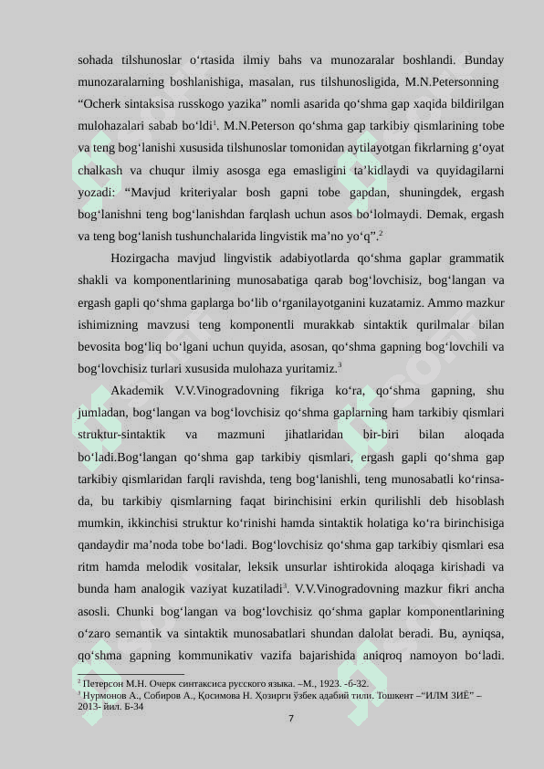 Bog‘lovchisiz qo‘shma gaplarda tinish belgilarining qo‘llanilishi 7
