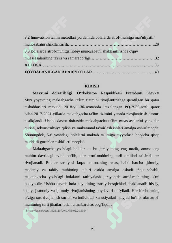 Maktabgacha yoshdagi bolalarni muxit ta'sirida tarbiyalash 2