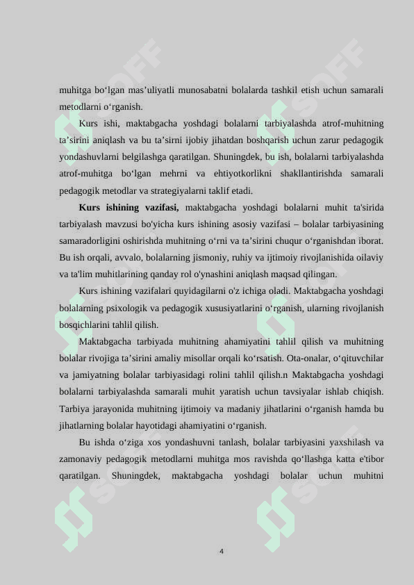 Maktabgacha yoshdagi bolalarni muxit ta'sirida tarbiyalash 4