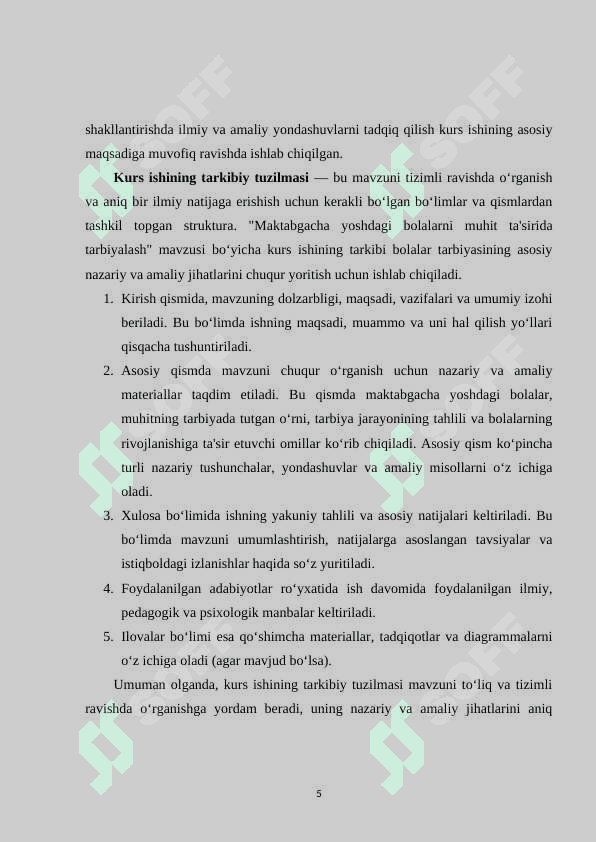 Maktabgacha yoshdagi bolalarni muxit ta'sirida tarbiyalash 5
