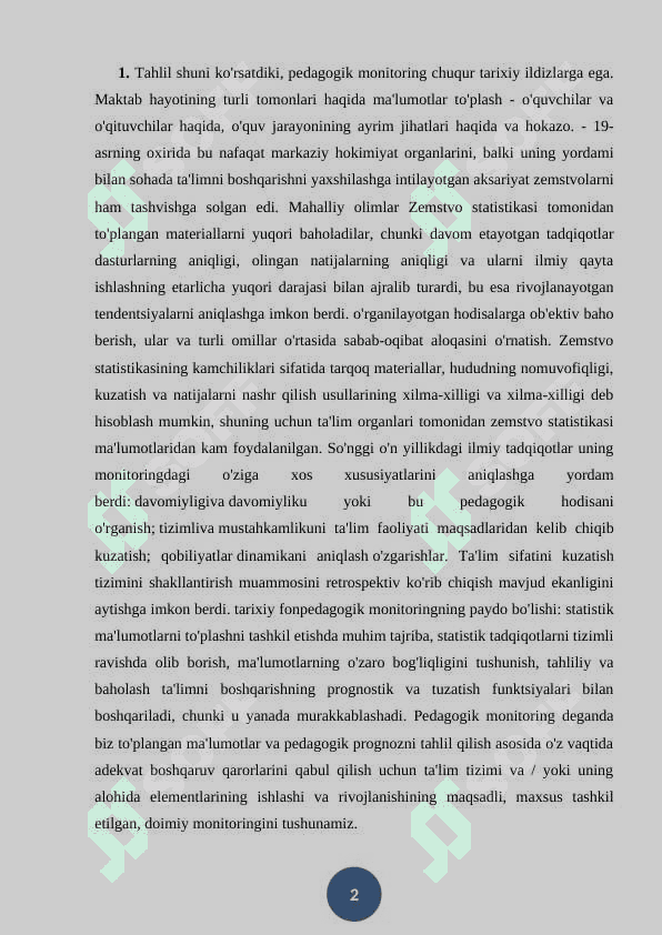 Ta’lim sifati monitoringi 2