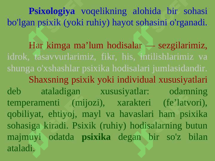 PSIXOLOGIYANING AHAMIYATI VA METODLARI 3