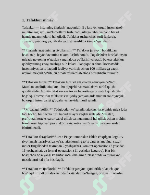 TAFAKKUR XAQIDA 3