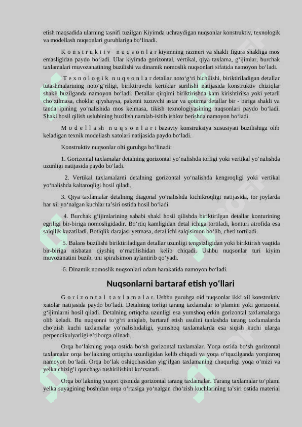 KIYIM NUQSONLARI VA ULARNI BARTARAF ETISH USULLARI 2
