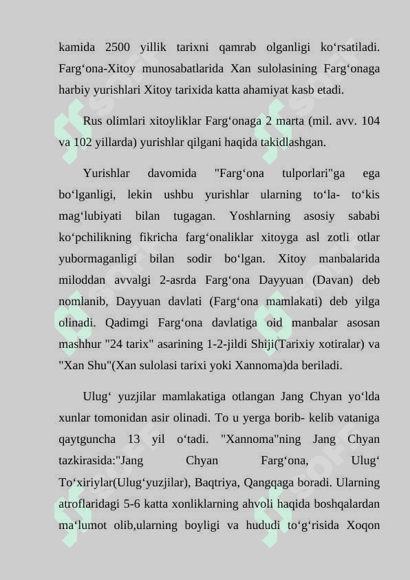 O‘RTA OSIYONING QADIMGI AHOLISI HAQIDA XITOY MANBALARI 3