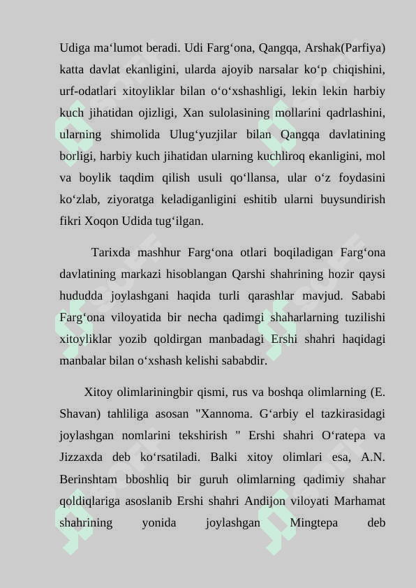 O‘RTA OSIYONING QADIMGI AHOLISI HAQIDA XITOY MANBALARI 4