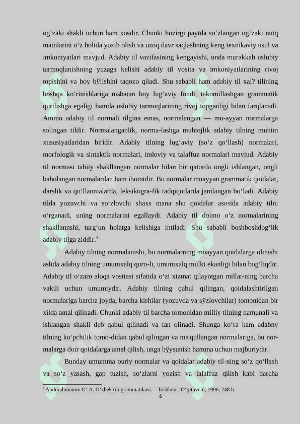 Oʻzbek tilshunosligida grammatik kategoriya tushunchasi talqini 6