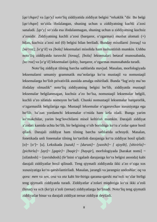Til birliklari orasidagi sintagmatik va paradigmatik munosabatlar 8