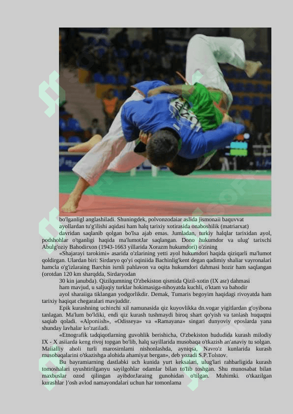 BELBOG’LI KURASH TARIXI 4
