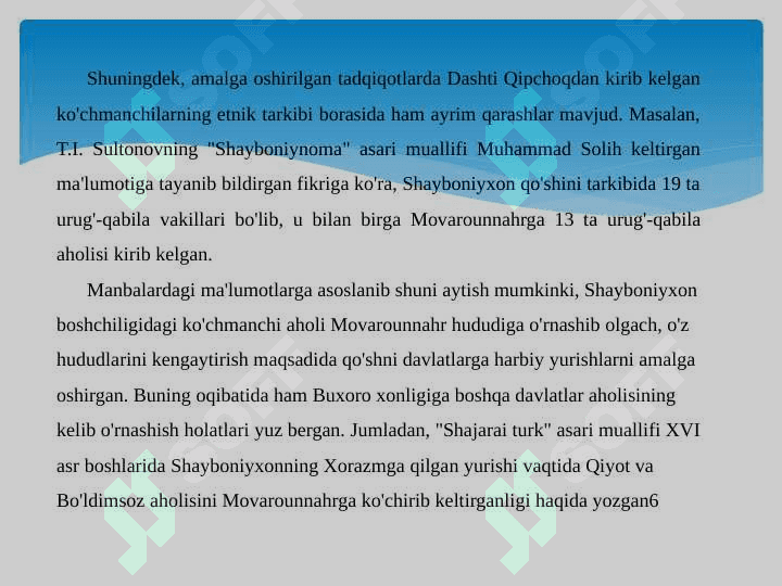 XVI –XVIII ASRLARDA ETNOGENETIK JARAYONLAR 5