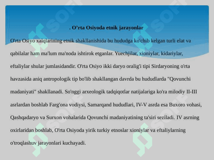 XVI –XVIII ASRLARDA ETNOGENETIK JARAYONLAR 6