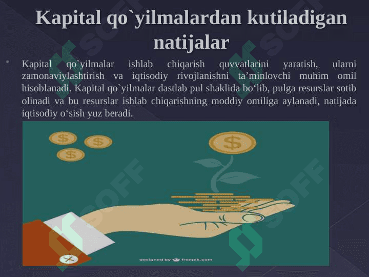 Kapital qo`yilmalar va kapital bozori 4