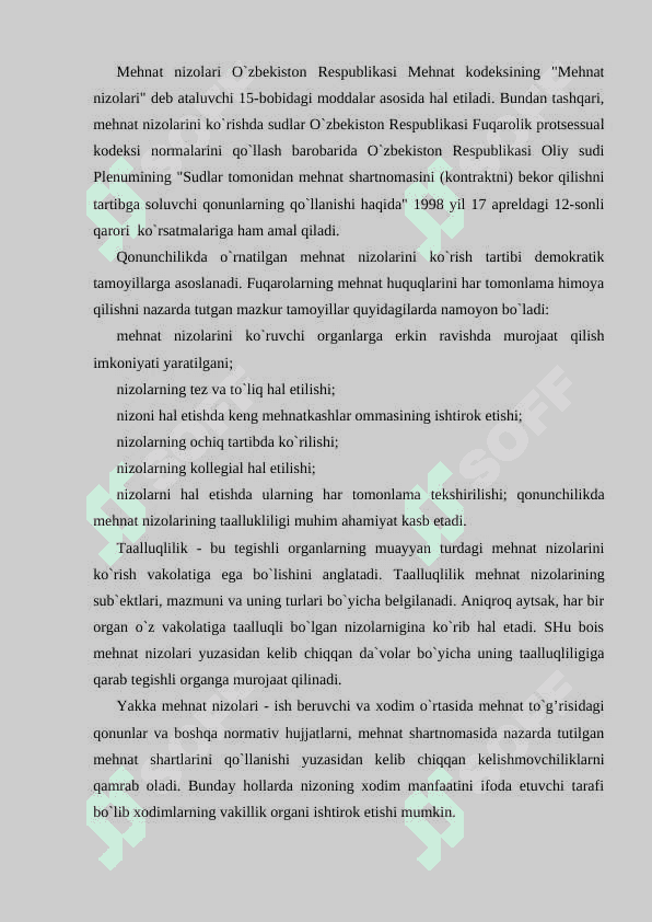 MEHNAT NIZOLARNI HAL ETISH TARTIBI 6