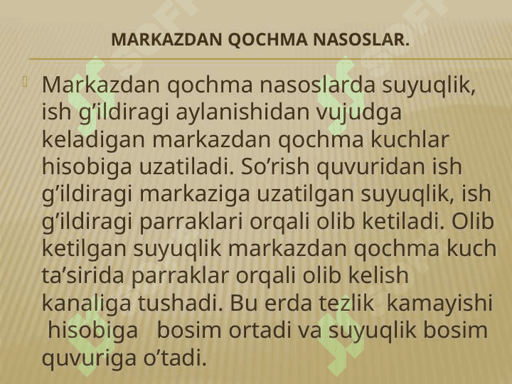 Parrakli nasoslar 4