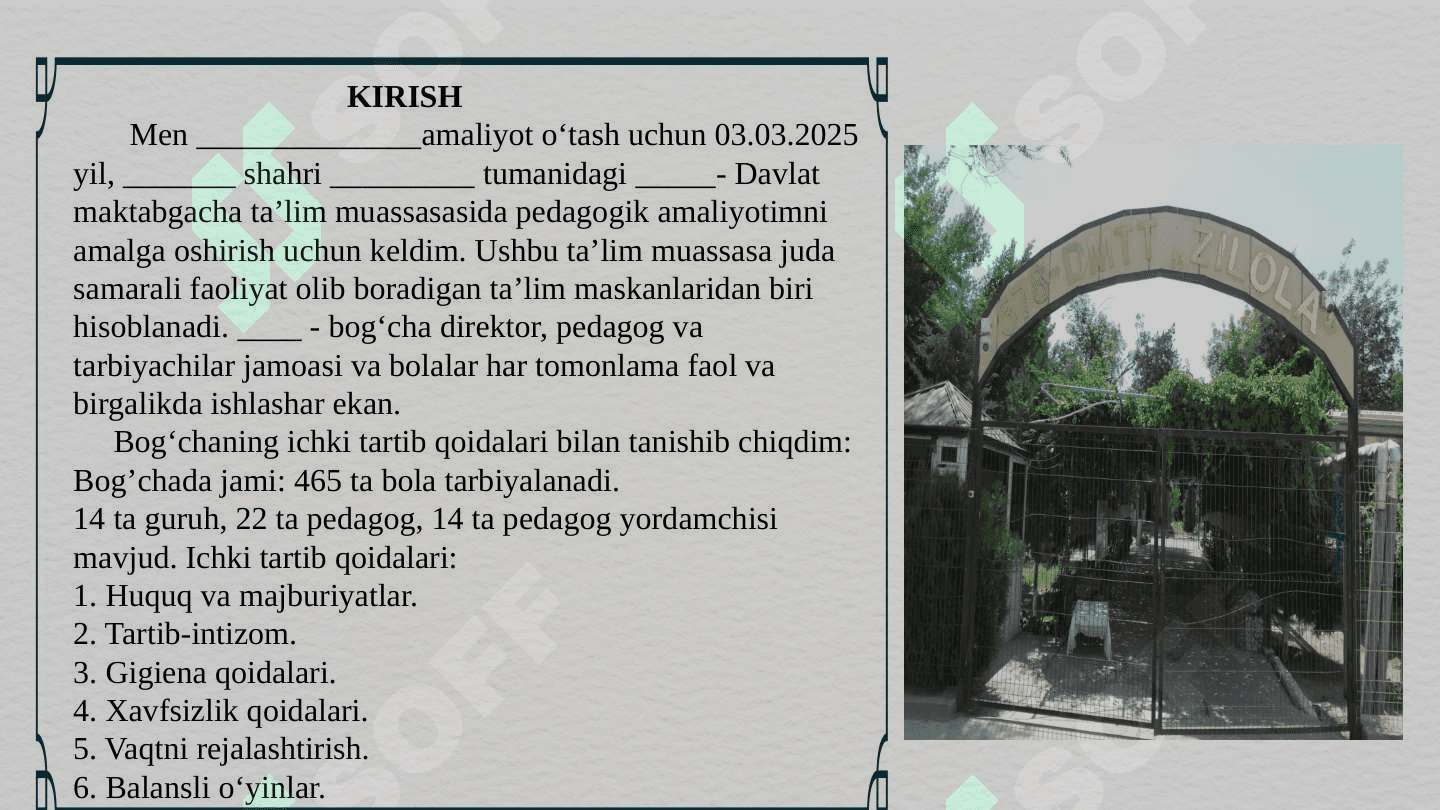 amaliyot hisobi pedagogika fanidan. o'qituvchilik 3