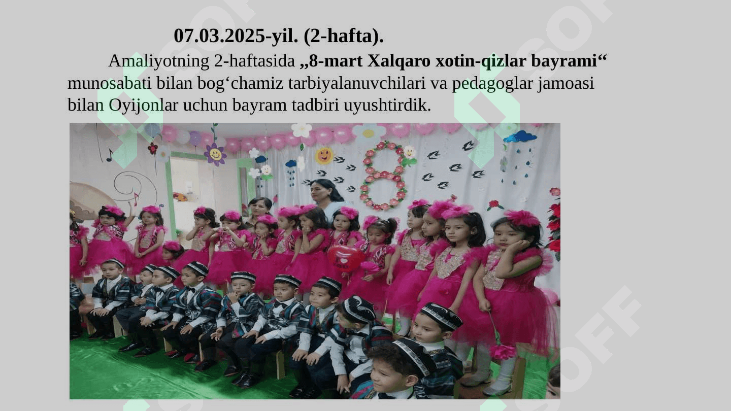 amaliyot hisobi pedagogika fanidan. o'qituvchilik 8