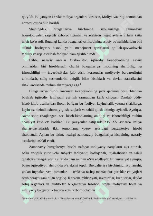 O'zbekiston respublikasida buxgalteriya xisobini tartibga solish. 7