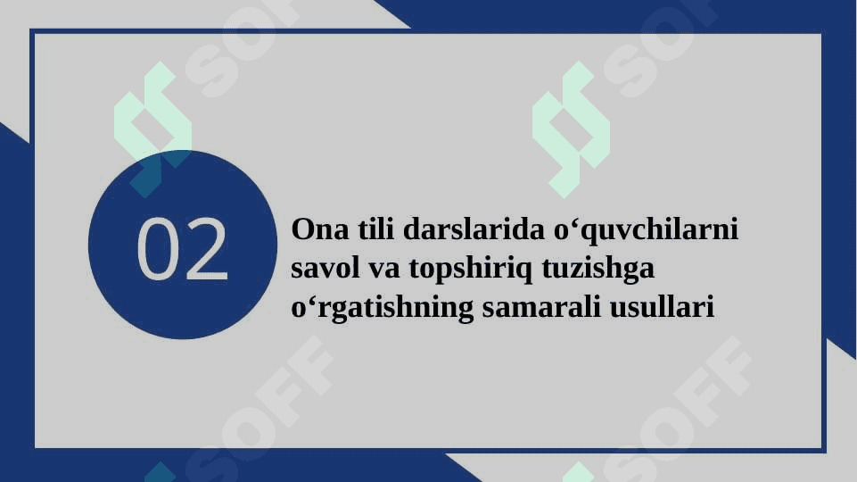 4-sinf ona tili darslarida o'quvchilarni savol va topshiriqlarni tuzishga o'rgatish 8