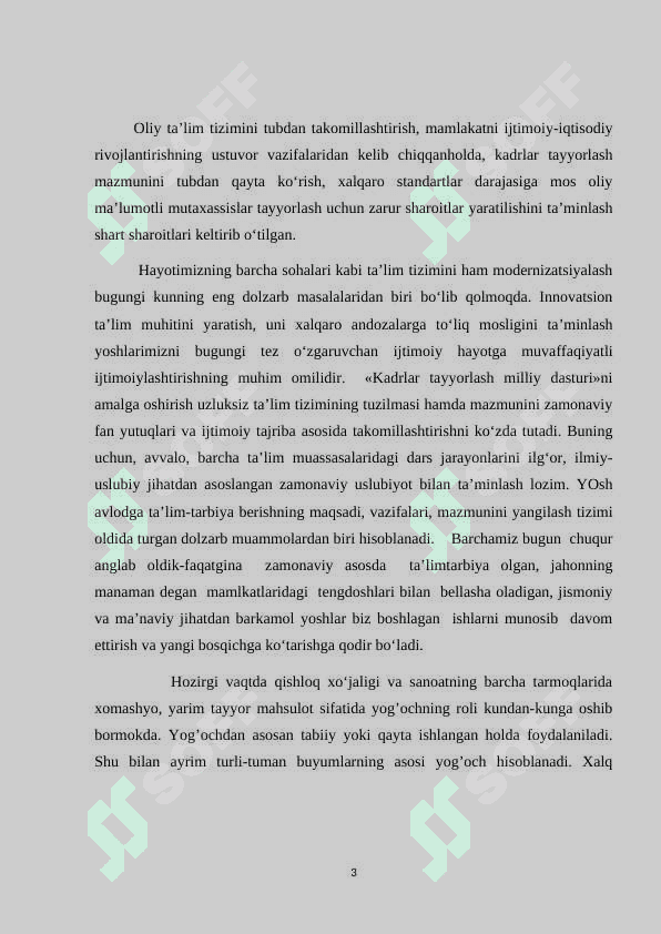 Yog'ochdan tayyorlanadigan buyumlar va mahsulotlarga homashyo tanlash va tayyorlashda yog'och materiallarining xossalari va ishlatilishini o'rganish 3