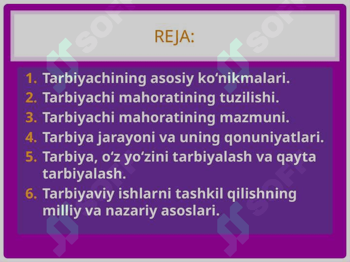 Tarbiyachining ma’naviy saviyasi 2