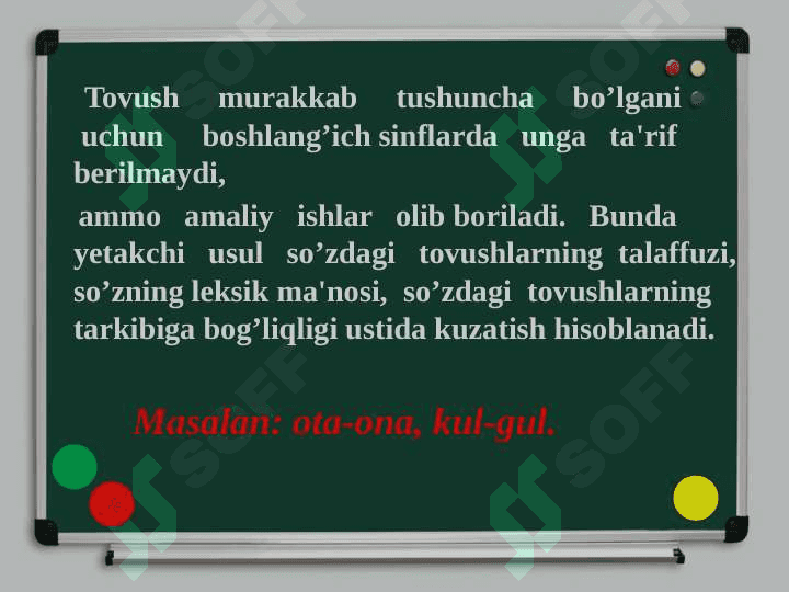 Fonetika. Unli va undosh tovushlar tasnifi 7