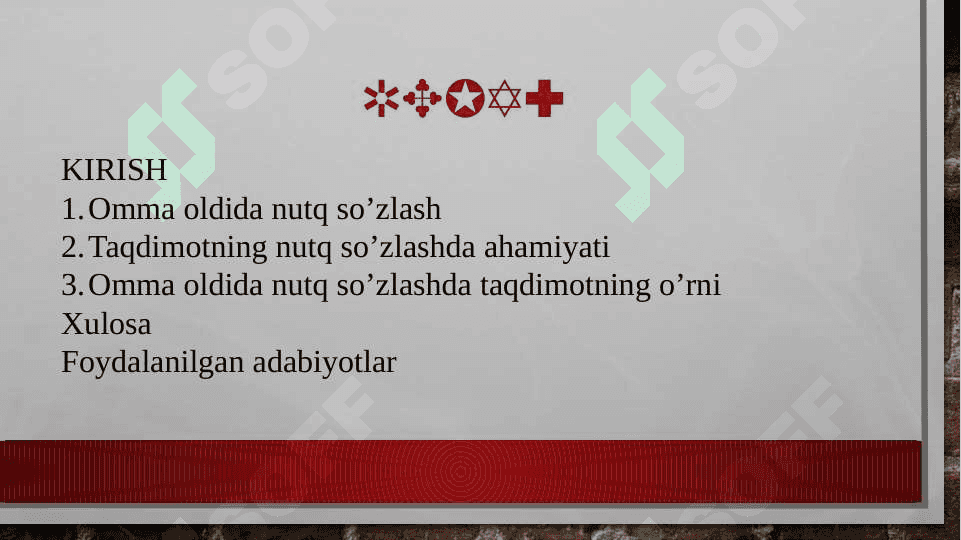 Omma oldida nutq so’zlashda taqdimotning o’rni 2