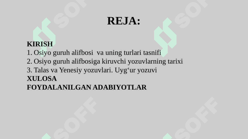 Osiyo guruh alifbosi 2