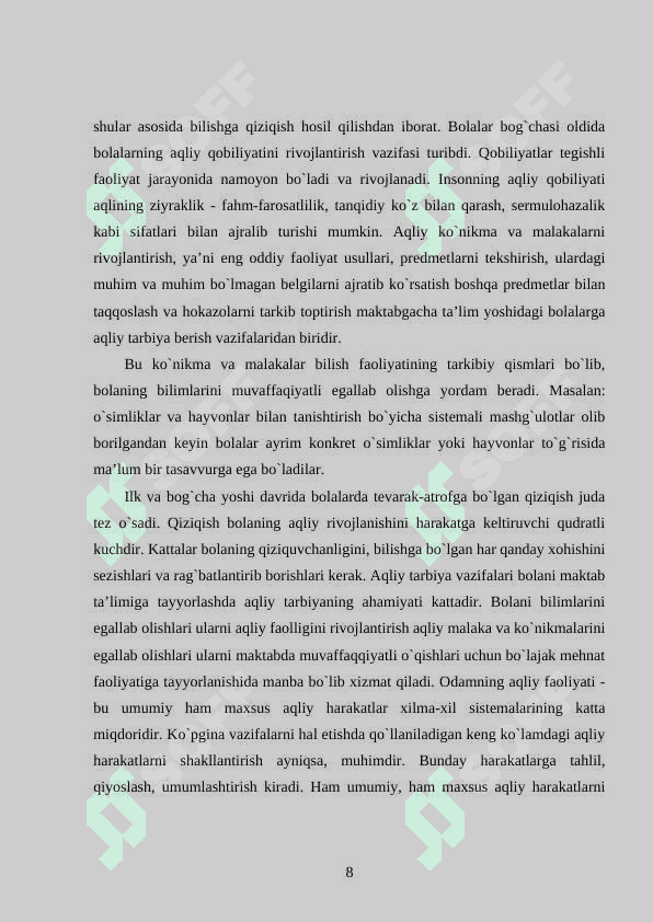 Maktabgacha yoshdagi bolalarni aqliy tarbiyalashda innovatsion pedagogik texnologiyalardan foydalanish 7