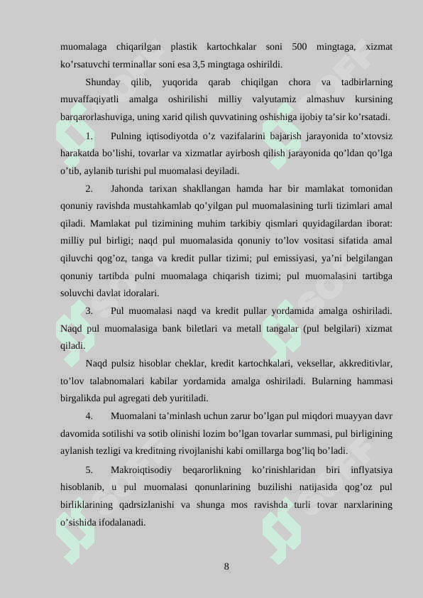 Valyuta kursi. 8