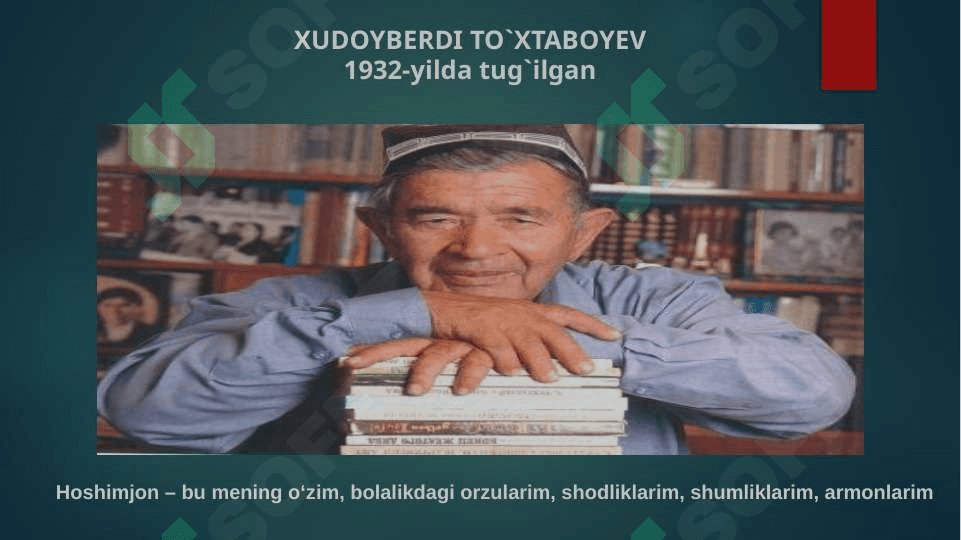 Xudoyberdi to`xtaboyevning “sariq devni minib” asari tahlili 3