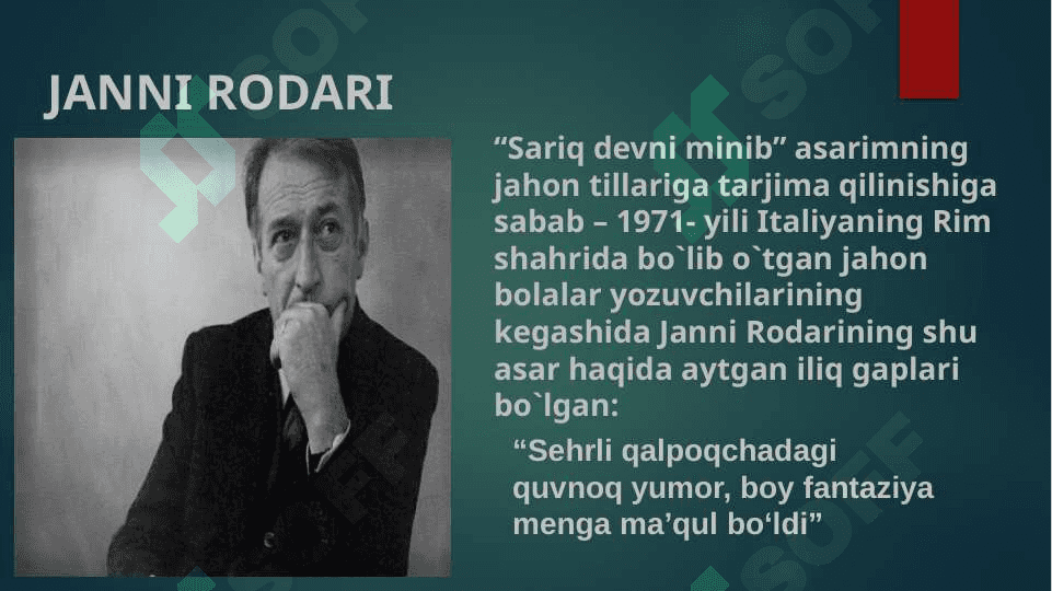 Xudoyberdi to`xtaboyevning “sariq devni minib” asari tahlili 4