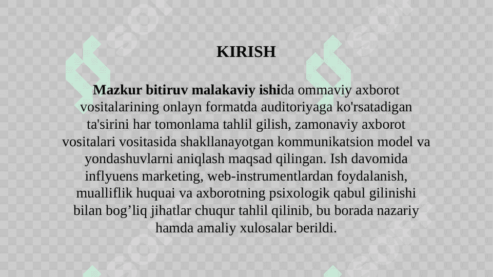 Auditoriyaga ta'sir ko‘rsatishda onlayn-medianing ahamiyati 2