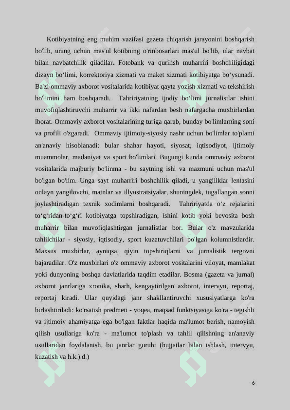 Jurnalistikada sharh tushunchasi 6