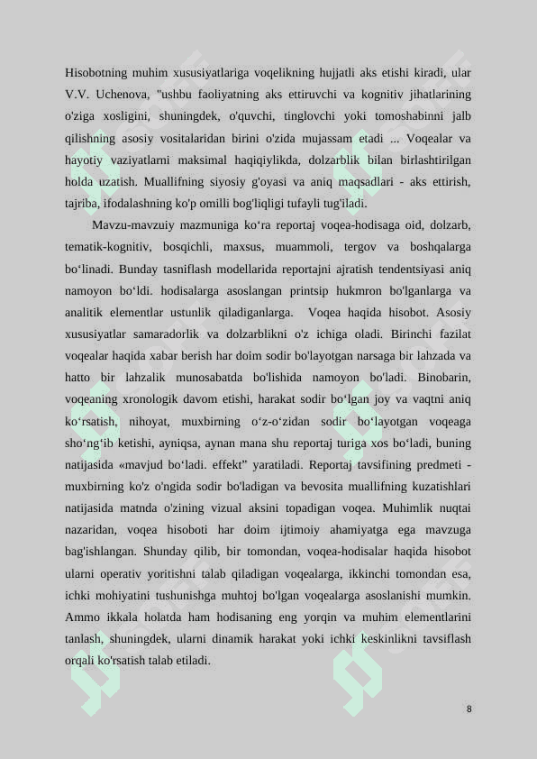 Jurnalistikada sharh tushunchasi 8
