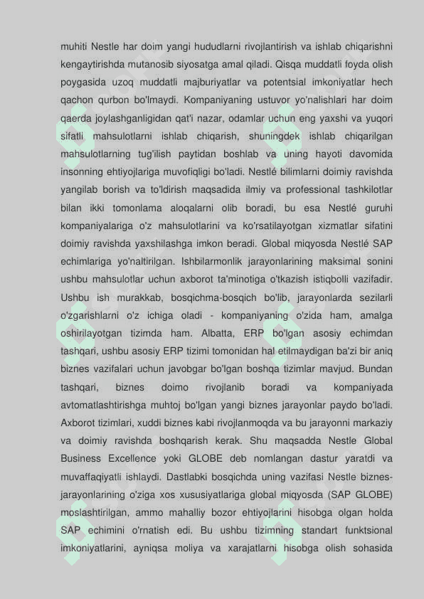 Nestle kompaniyasining marketing strategiyasi 5