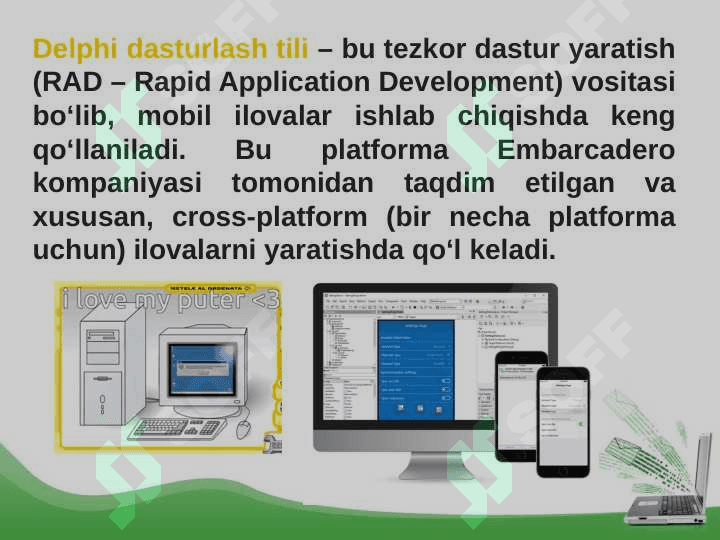 Delphi tilida mobil ilova yaratish 3