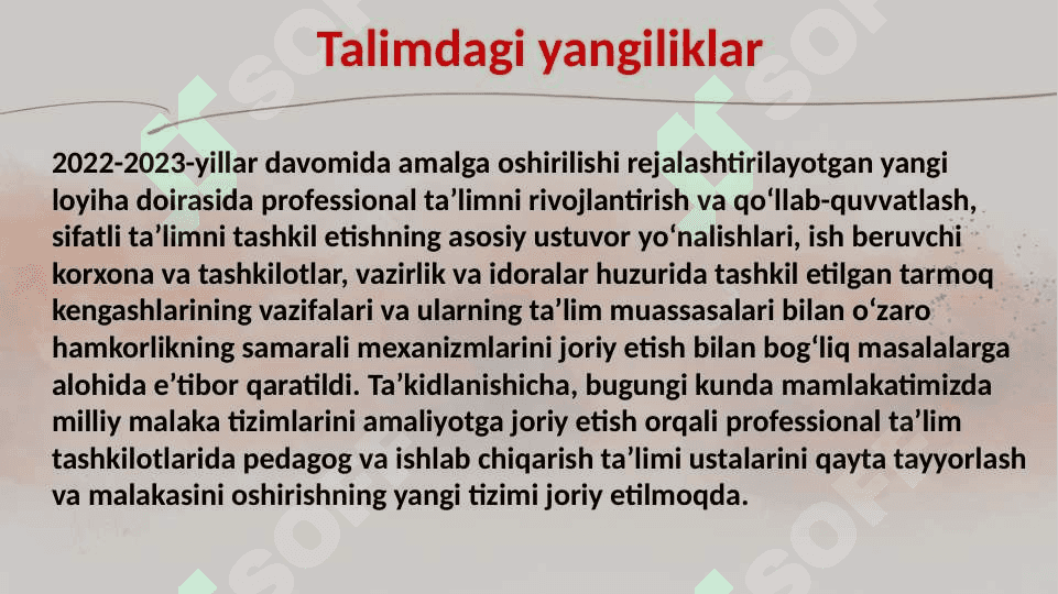 Oʼzbekiston Respublikasida professional taʼlim 4